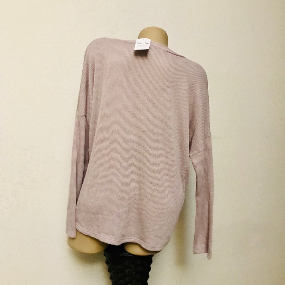 Sadie & Sage button down Cardigan lilac large nwt - Picture 2 of 4